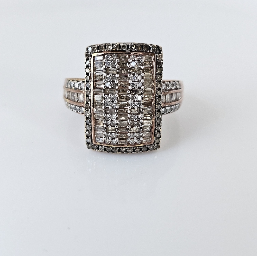 Genuine 1 Carat Diamond Ring Rose Gold Vermeil Size 7! - Picture 3 of 13